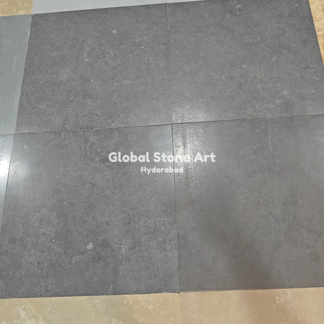 Karneol Grey Limestone Tiles - Honed Satin Finish